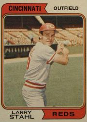 1974 Topps Baseball Cards      507     Larry Stahl